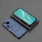 For Huawei Pura 70 Ultra Butterfly Armor MagSafe Magnetic Ring Shockproof Phone Case(Blue) - 2
