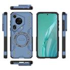 For Huawei Pura 70 Ultra Butterfly Armor MagSafe Magnetic Ring Shockproof Phone Case(Blue) - 3