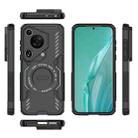 For Huawei Pura 70 Ultra Butterfly Armor MagSafe Magnetic Ring Shockproof Phone Case(Black) - 3