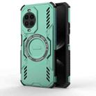 For Huawei nova 14 5G Butterfly Armor MagSafe Magnetic Ring Shockproof Phone Case(Light Green) - 1