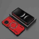For Huawei nova 14 5G Butterfly Armor MagSafe Magnetic Ring Shockproof Phone Case(Red) - 2