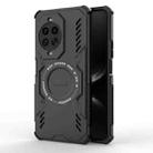For Huawei nova 14 Pro 5G Butterfly Armor MagSafe Magnetic Ring Shockproof Phone Case(Black) - 1