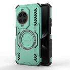 For Huawei nova 14 Ultra 5G Butterfly Armor MagSafe Magnetic Ring Shockproof Phone Case(Light Green) - 1
