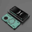 For Huawei nova 14 Ultra 5G Butterfly Armor MagSafe Magnetic Ring Shockproof Phone Case(Light Green) - 2