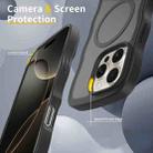 For iPhone 12 Skin Feel Wave Texture MagSafe Phone Case(Black) - 3