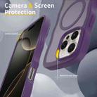 For iPhone 14 Pro Skin Feel Wave Texture MagSafe Phone Case(Purple) - 3