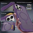 For iPhone 14 Pro Max Skin Feel Wave Texture MagSafe Phone Case(Purple) - 2