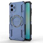 For Samsung Galaxy A06 4G Butterfly Armor MagSafe Magnetic Ring Shockproof Phone Case(Blue) - 1