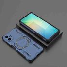 For Samsung Galaxy A06 4G Butterfly Armor MagSafe Magnetic Ring Shockproof Phone Case(Blue) - 2