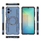For Samsung Galaxy A06 4G Butterfly Armor MagSafe Magnetic Ring Shockproof Phone Case(Blue) - 3
