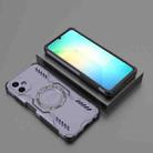 For Samsung Galaxy A06 4G Butterfly Armor MagSafe Magnetic Ring Shockproof Phone Case(Purple) - 2