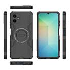 For Samsung Galaxy A06 4G Butterfly Armor MagSafe Magnetic Ring Shockproof Phone Case(Black) - 3