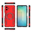 For Samsung Galaxy A06 4G Butterfly Armor MagSafe Magnetic Ring Shockproof Phone Case(Red) - 3