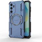For Samsung Galaxy A16 5G Butterfly Armor MagSafe Magnetic Ring Shockproof Phone Case(Blue) - 1