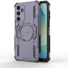 For Samsung Galaxy A16 5G Butterfly Armor MagSafe Magnetic Ring Shockproof Phone Case(Purple) - 1