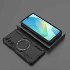For Samsung Galaxy A16 5G Butterfly Armor MagSafe Magnetic Ring Shockproof Phone Case(Black) - 2