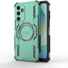 For Samsung Galaxy A16 5G Butterfly Armor MagSafe Magnetic Ring Shockproof Phone Case(Light Green) - 1