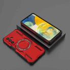 For Samsung Galaxy A26 5G Butterfly Armor MagSafe Magnetic Ring Shockproof Phone Case(Red) - 2