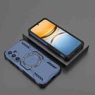 For Samsung Galaxy A55 5G Butterfly Armor MagSafe Magnetic Ring Shockproof Phone Case(Blue) - 2