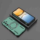 For Samsung Galaxy A55 5G Butterfly Armor MagSafe Magnetic Ring Shockproof Phone Case(Light Green) - 2