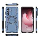 For Samsung Galaxy A36 5G Butterfly Armor MagSafe Magnetic Ring Shockproof Phone Case(Blue) - 3