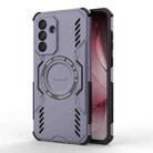 For Samsung Galaxy A36 5G Butterfly Armor MagSafe Magnetic Ring Shockproof Phone Case(Purple) - 1