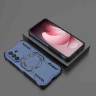 For Samsung Galaxy A56 5G Butterfly Armor MagSafe Magnetic Ring Shockproof Phone Case(Blue) - 2