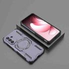 For Samsung Galaxy A56 5G Butterfly Armor MagSafe Magnetic Ring Shockproof Phone Case(Purple) - 2