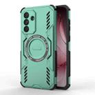 For Samsung Galaxy A56 5G Butterfly Armor MagSafe Magnetic Ring Shockproof Phone Case(Light Green) - 1