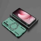For Samsung Galaxy A56 5G Butterfly Armor MagSafe Magnetic Ring Shockproof Phone Case(Light Green) - 2