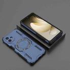 For Samsung Galaxy A07 4G Butterfly Armor MagSafe Magnetic Ring Shockproof Phone Case(Blue) - 2