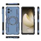 For Samsung Galaxy A07 4G Butterfly Armor MagSafe Magnetic Ring Shockproof Phone Case(Blue) - 3
