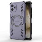 For Samsung Galaxy A07 4G Butterfly Armor MagSafe Magnetic Ring Shockproof Phone Case(Purple) - 1