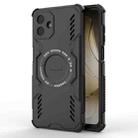 For Samsung Galaxy A07 4G Butterfly Armor MagSafe Magnetic Ring Shockproof Phone Case(Black) - 1