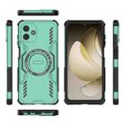 For Samsung Galaxy A07 4G Butterfly Armor MagSafe Magnetic Ring Shockproof Phone Case(Light Green) - 3