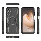 For Samsung Galaxy A15 5G Butterfly Armor MagSafe Magnetic Ring Shockproof Phone Case(Black) - 3