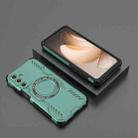For Samsung Galaxy A15 5G Butterfly Armor MagSafe Magnetic Ring Shockproof Phone Case(Light Green) - 2