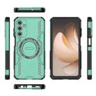 For Samsung Galaxy A15 5G Butterfly Armor MagSafe Magnetic Ring Shockproof Phone Case(Light Green) - 3