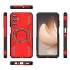 For Samsung Galaxy A15 5G Butterfly Armor MagSafe Magnetic Ring Shockproof Phone Case(Red) - 3
