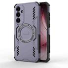 For Samsung Galaxy A35 5G Butterfly Armor MagSafe Magnetic Ring Shockproof Phone Case(Purple) - 1