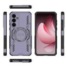For Samsung Galaxy A35 5G Butterfly Armor MagSafe Magnetic Ring Shockproof Phone Case(Purple) - 3