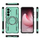 For Samsung Galaxy A35 5G Butterfly Armor MagSafe Magnetic Ring Shockproof Phone Case(Light Green) - 3