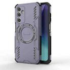 For Samsung Galaxy A25 5G Butterfly Armor MagSafe Magnetic Ring Shockproof Phone Case(Purple) - 1