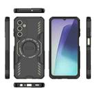 For Samsung Galaxy A25 5G Butterfly Armor MagSafe Magnetic Ring Shockproof Phone Case(Black) - 3