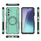 For Samsung Galaxy A25 5G Butterfly Armor MagSafe Magnetic Ring Shockproof Phone Case(Light Green) - 3