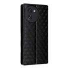 For Doogee Note 59 / Note 59 Pro Cubic Grid Texture Flip Leather Phone Case(Black) - 3