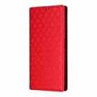 For Doogee Note 59 / Note 59 Pro Cubic Grid Texture Flip Leather Phone Case(Red) - 2