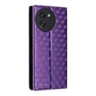 For Doogee Note 59 / Note 59 Pro Cubic Grid Texture Flip Leather Phone Case(Purple) - 3