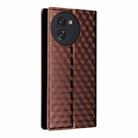 For Doogee Note 59 / Note 59 Pro Cubic Grid Texture Flip Leather Phone Case(Brown) - 3
