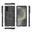 For Samsung Galaxy S25 Edge 5G Butterfly Armor MagSafe Magnetic Ring Shockproof Phone Case(Black) - 3